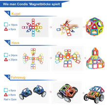 Załaduj obraz do przeglądarki galerii, Condis 62Pcs Magnetic Building Blocks Set - Condistoys
