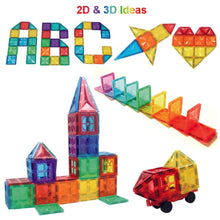 Załaduj obraz do przeglądarki galerii, Condis Magnetic Building Tiles for Kids 60 pcs, Magnetic Blocks Set Construction STEM Magnets Toys for Children Boys and Girls Age 3 4 5 6 7 Year Old - Condistoys
